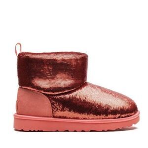 UGG $179 Classic‎ Mini "Starfish Pink" boots Red Sequin US 5 NEW